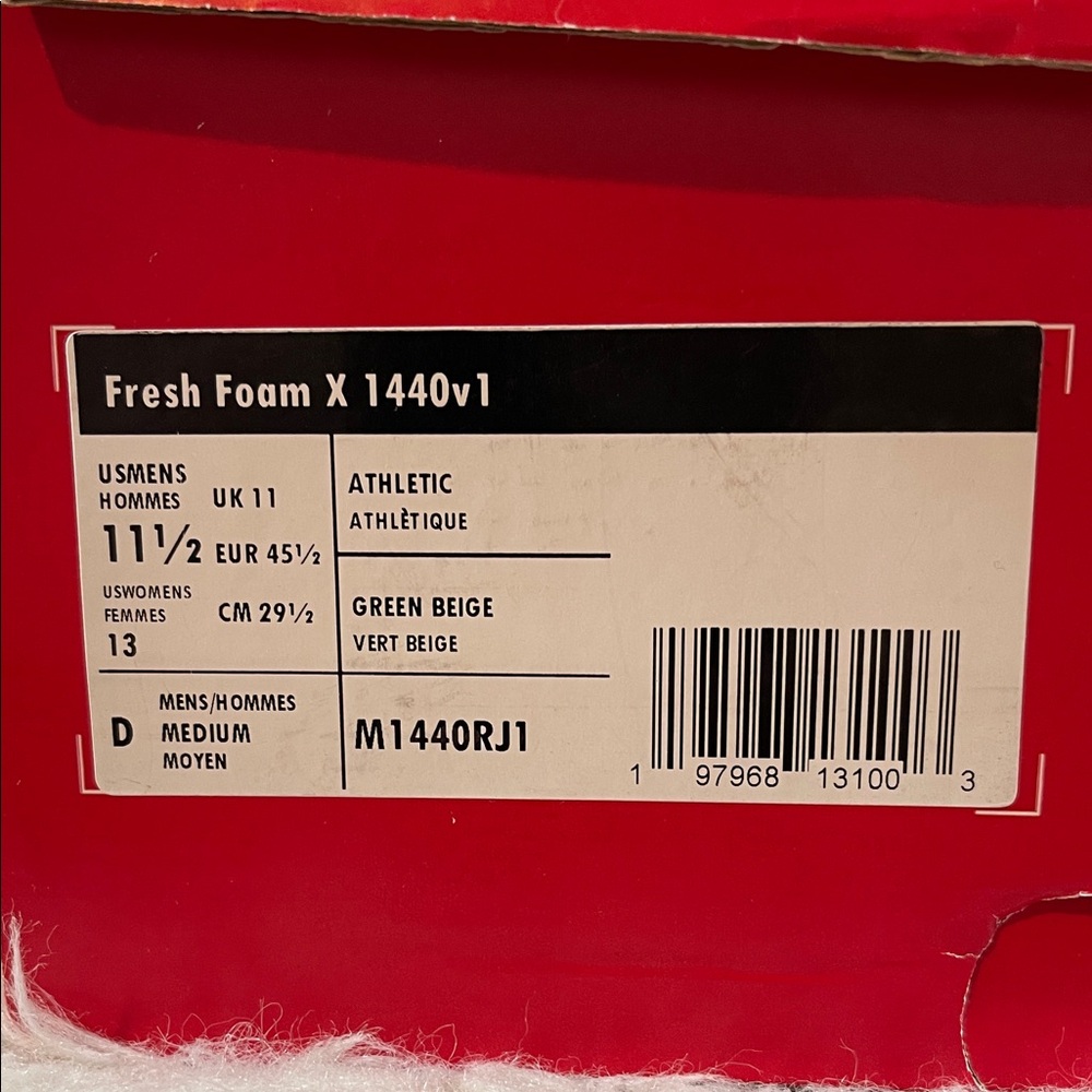 NEW BALANCE Fresh Foam X 1440 in Dark Juniper/Insence/Angora Size 11.5 NEW - Picture 12 of 14